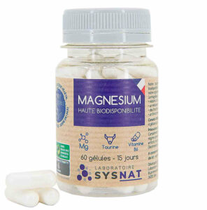 Magnesium haute biodisponibilité - pilulier de 60 gélules
