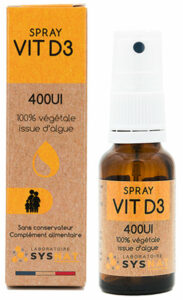 Vitamine D3 400UI - Spray Flacon de 20mL